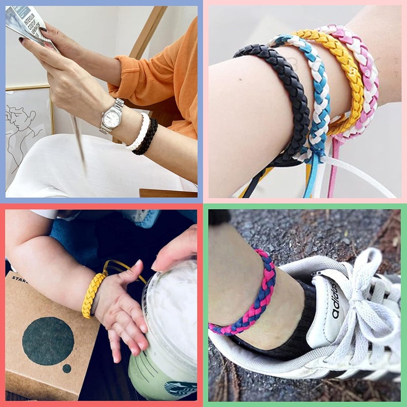 BuggyBands 12 Pack Mosquito Repellent Bracelets, Individually Wrapped PU Leather Insect & Bug Repellent Wrist Bands for Kids & Adults Outdoor Camping Fishing Traveling - Image 3